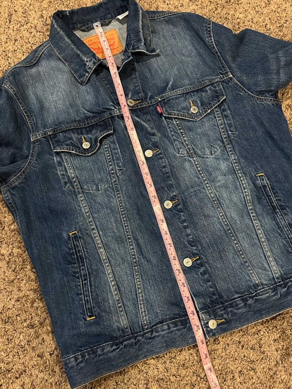 Levi’s Denim Trucker Jacket 70589 XL EXCELLENT CONDITION!! - Picture 4 of 11